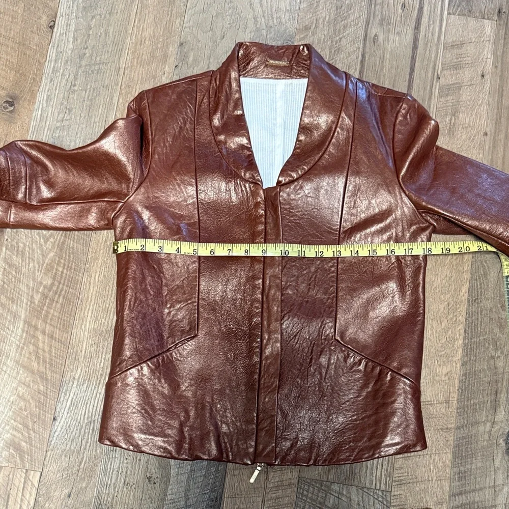 Rebecca Minkoff Metallic Copper Leather Jacket - Picture 10 of 16